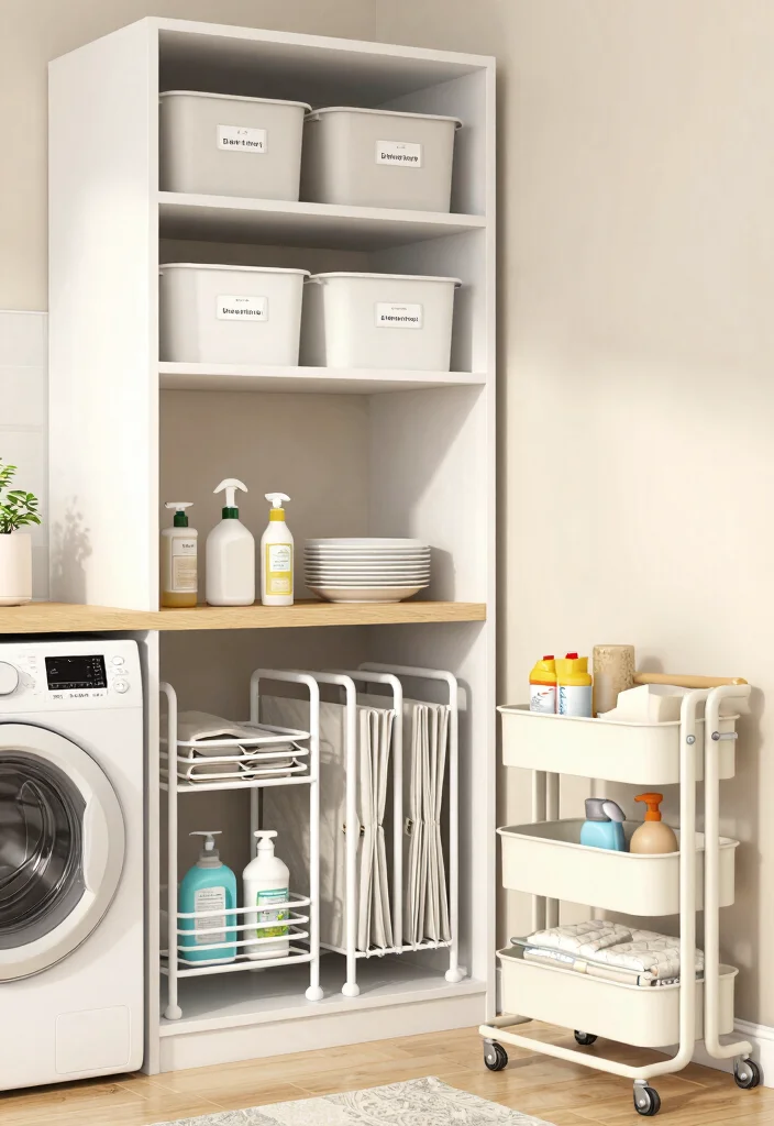 10 Bloxburg Laundry Room Ideas for Creative Builds 8. Smart Storage Solutions 0