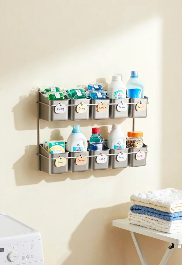 10 DIY Laundry Room Ideas on a Budget 4. Magnetic Spice Rack for Essentials 0