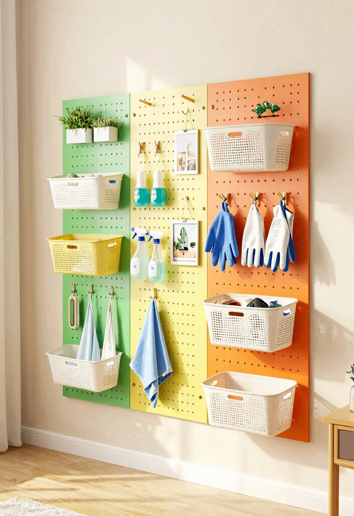 10 DIY Laundry Room Ideas on a Budget 6. Clever Use of Pegboards 0