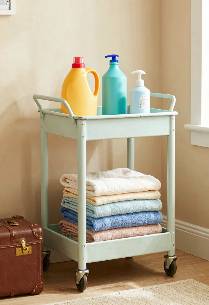 10 DIY Laundry Room Ideas on a Budget 7. Upcycled Vintage Furniture 0