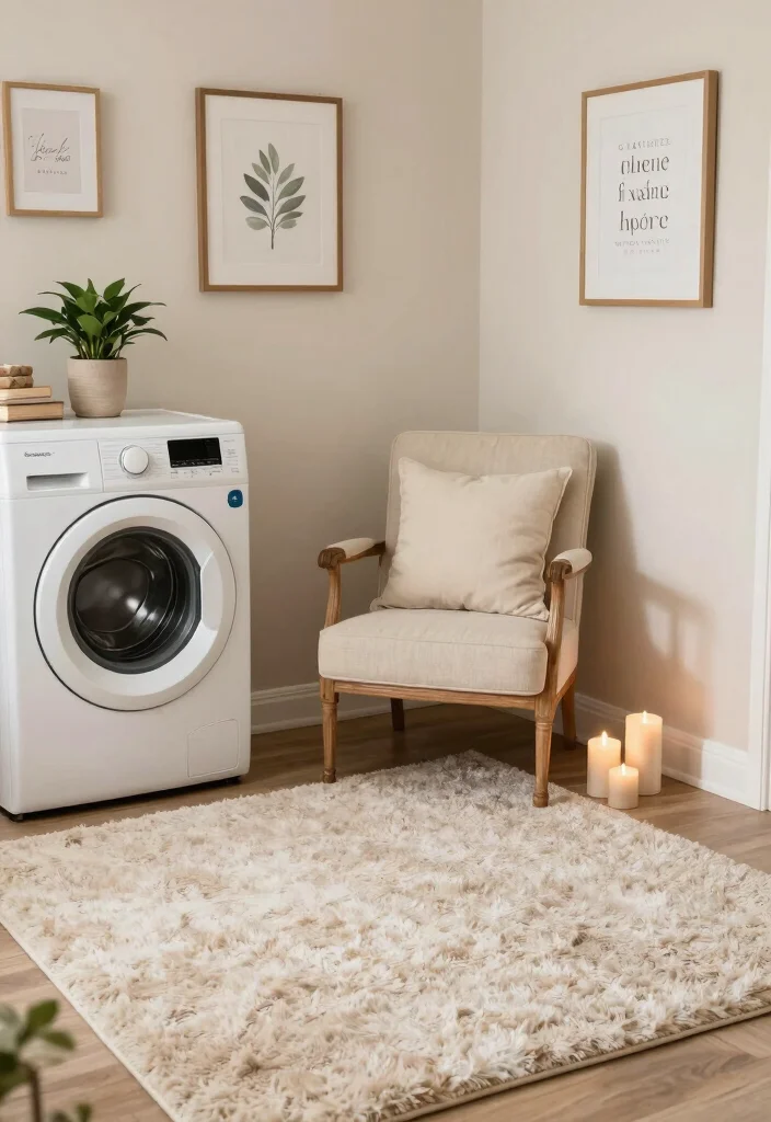 10 DIY Laundry Room Ideas on a Budget 8. Create a Cozy Atmosphere 0