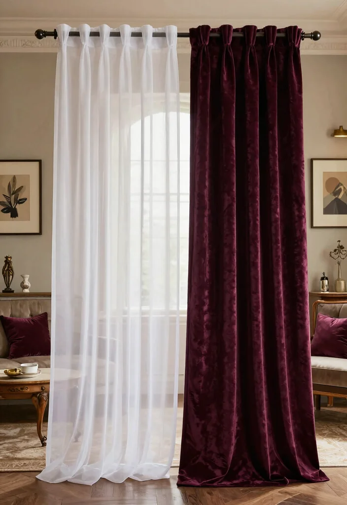 10 Doorway Curtain Ideas to Separate Spaces with Soft Flow 5. Layered Looks 0
