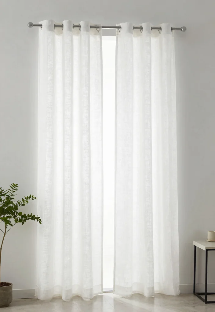 10 Doorway Curtain Ideas to Separate Spaces with Soft Flow 9. Minimalist Lines 0
