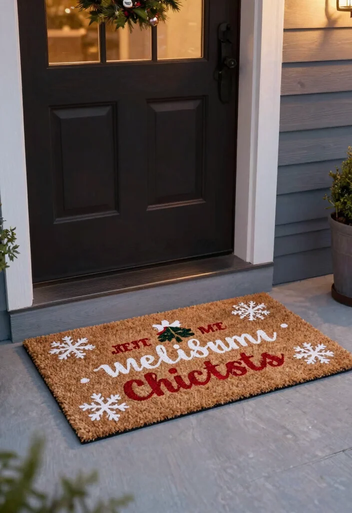 10 Front Porch Christmas Decor Ideas DIY on a Budget 60 10 Front Porch Christmas Decor Ideas DIY on a Budget 10. Festive Porch Mats 0