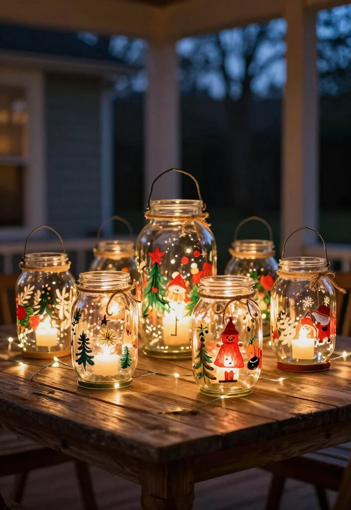 10 Front Porch Christmas Decor Ideas DIY on a Budget 24 10 Front Porch Christmas Decor Ideas DIY on a Budget 4. Recycled Glass Lanterns 0