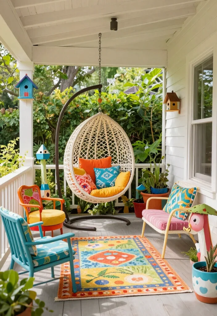 10 Front Porch Ideas UK Style with Timeless Character 15 10 Front Porch Ideas UK Style with Timeless Character 5. Whimsical Outdoor Seating 0