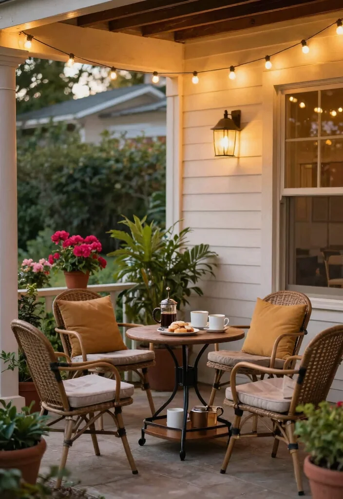 10 Front Porch Ideas UK Style with Timeless Character 38 10 Front Porch Ideas UK Style with Timeless Character 8. Cozy Coffee Nook 0