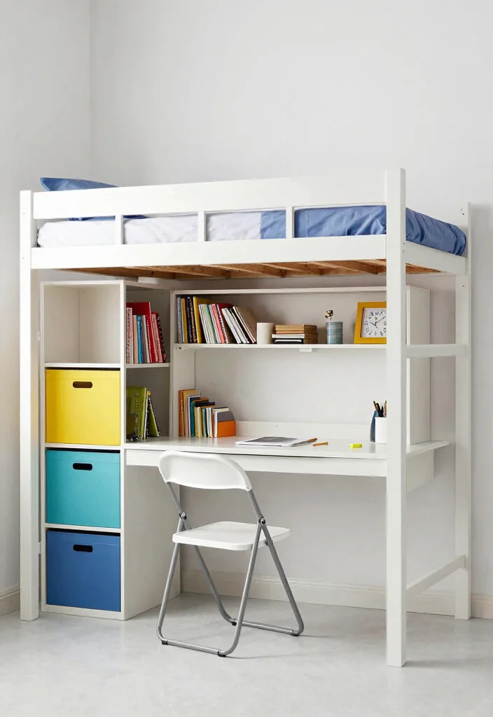 10 Guys Dorm Room Ideas That Feel Clean and Comfortable 3. Utilize Space Saving Furniture 0