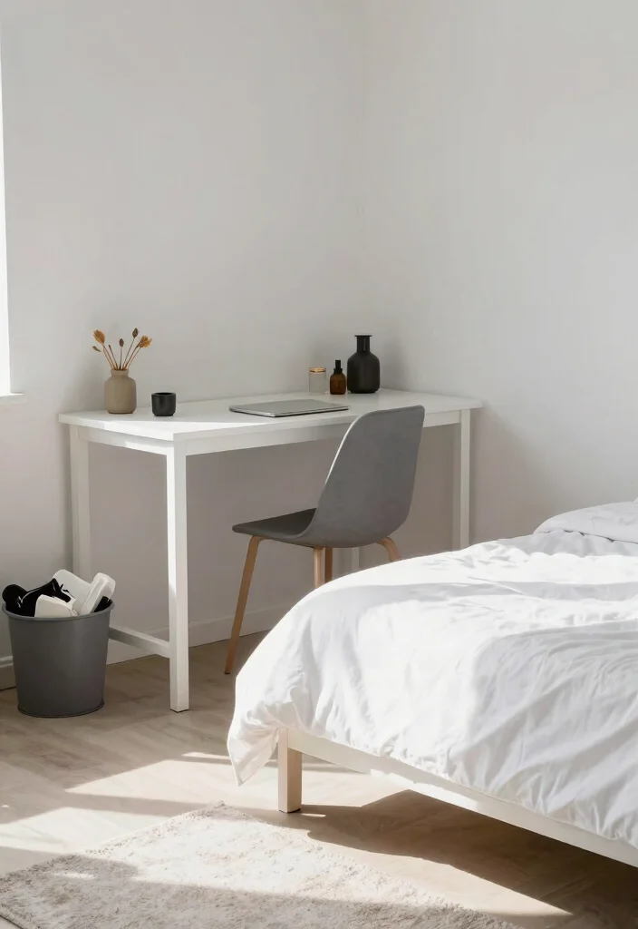 10 Guys Dorm Room Ideas That Feel Clean and Comfortable 7. Keep It Clutter Free 0