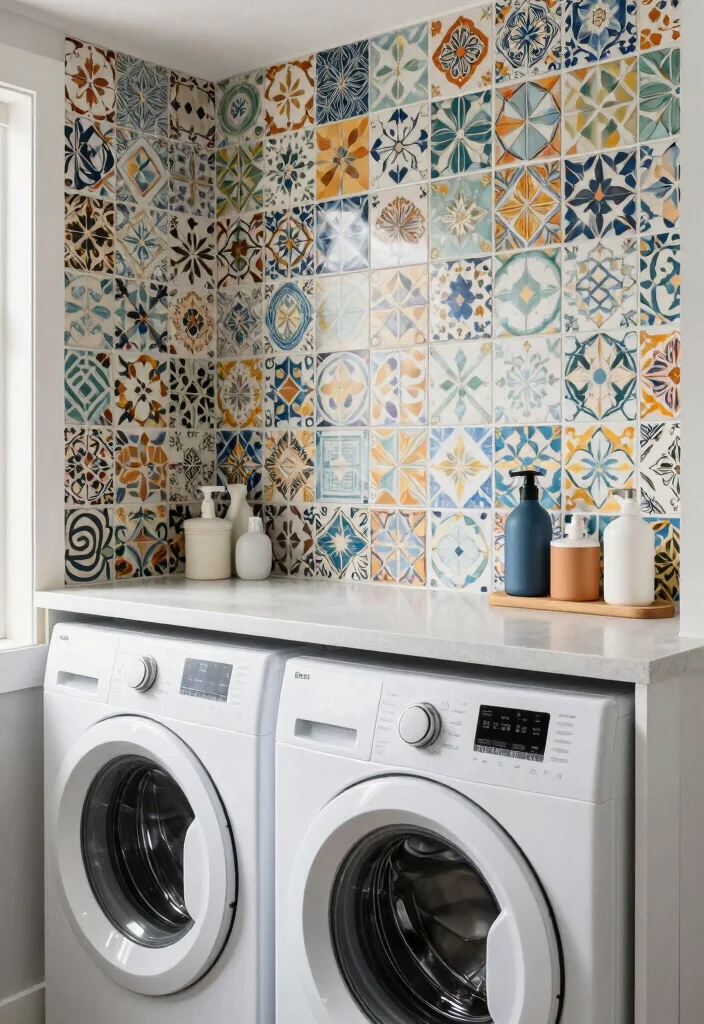 10 Laundry Room Ideas Small Space That Actually Work 5. Stylish Backsplash Ideas 0