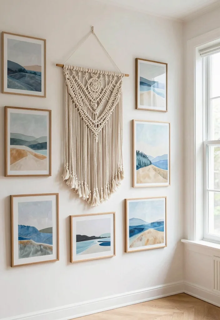 10 Light Blue Dorm Room Ideas for Fresh Calm Spaces 7. Artwork with Calming Themes 0