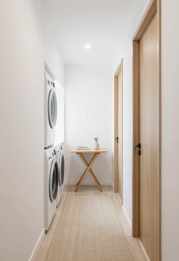 10 Narrow Laundry Room Ideas with Better Flow 3. Open Layout Design 0