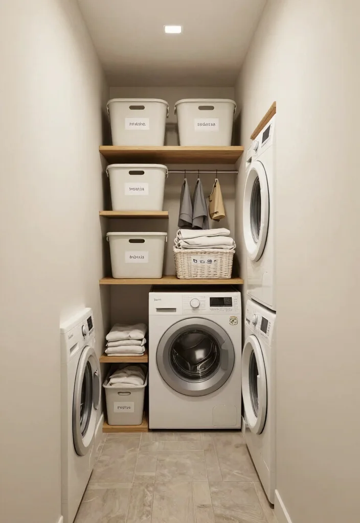 10 Narrow Laundry Room Ideas with Better Flow 6. Organized Layout 0