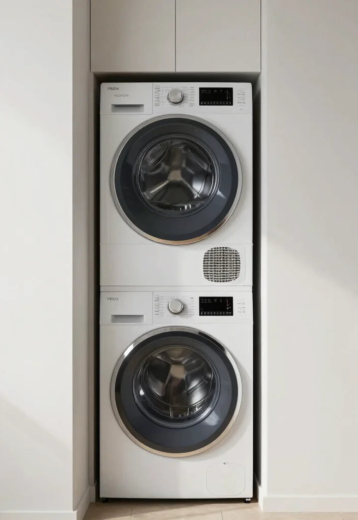 10 Narrow Laundry Room Ideas with Better Flow 8. Innovative Appliance Choices 0