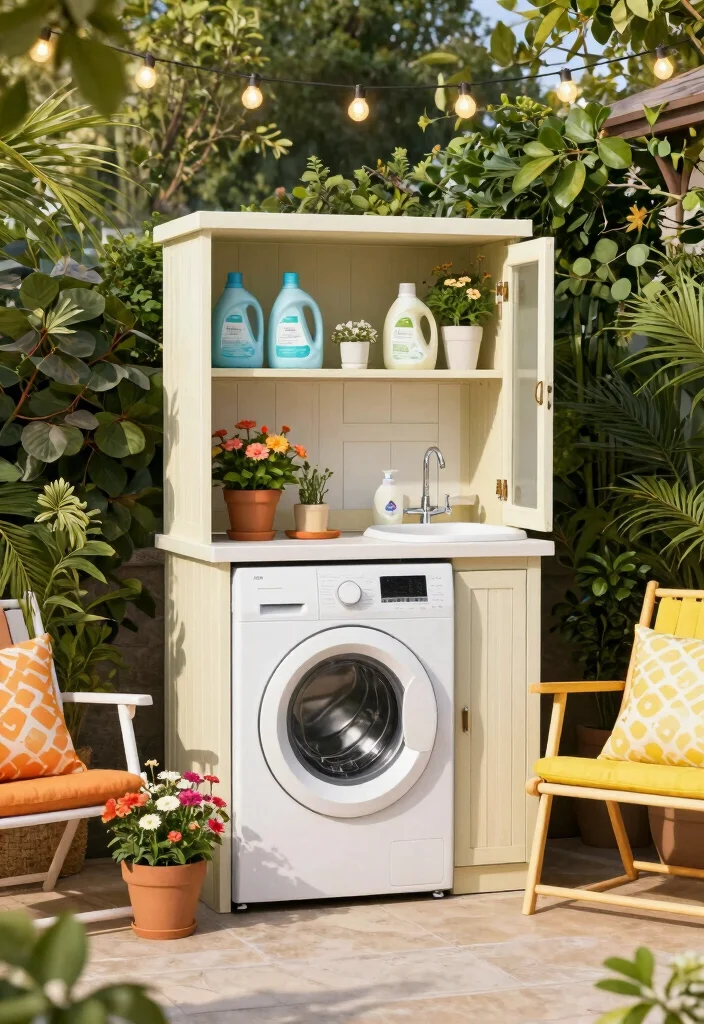 10 Outdoor Laundry Room Ideas Small Spaces Friendly 23 10 Outdoor Laundry Room Ideas Small Spaces Friendly 3. Sunny Backyard Laundry Station 0