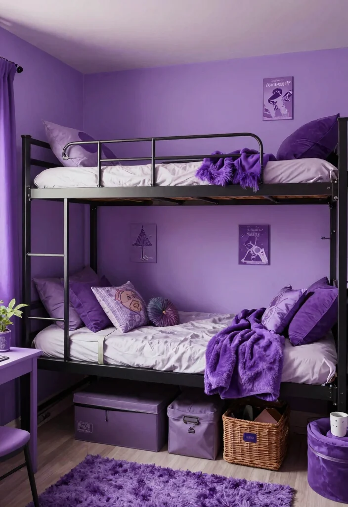 10 Purple Dorm Room Ideas with Dreamy Personality Conclusion 0