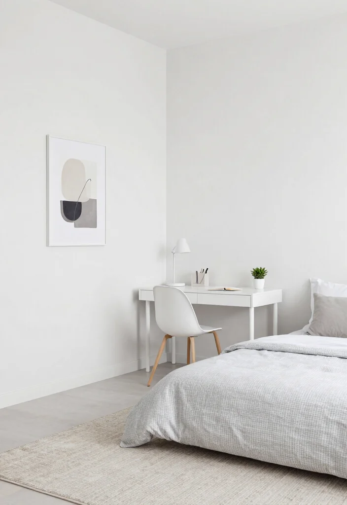 10 Single Dorm Room Ideas for Simple Organized Living 3. Embrace a Minimalist Decor Approach 0