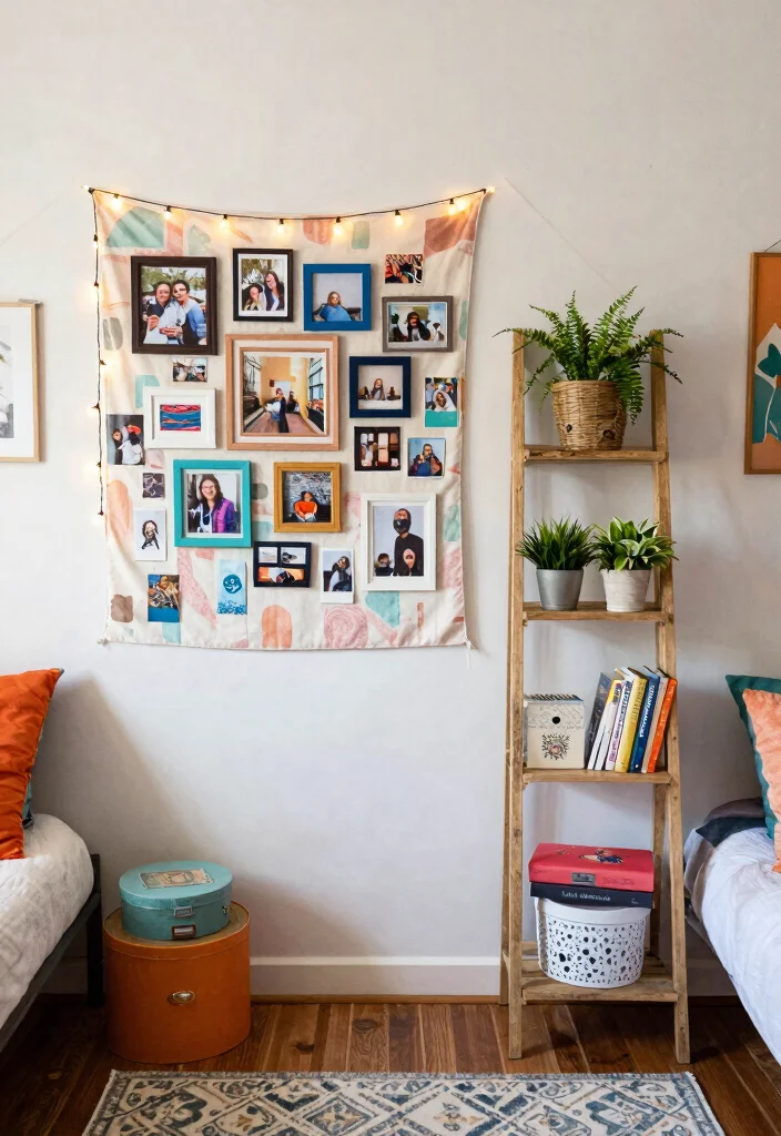 10 Single Dorm Room Ideas for Simple Organized Living 5. Personal Touch with DIY Decor 0