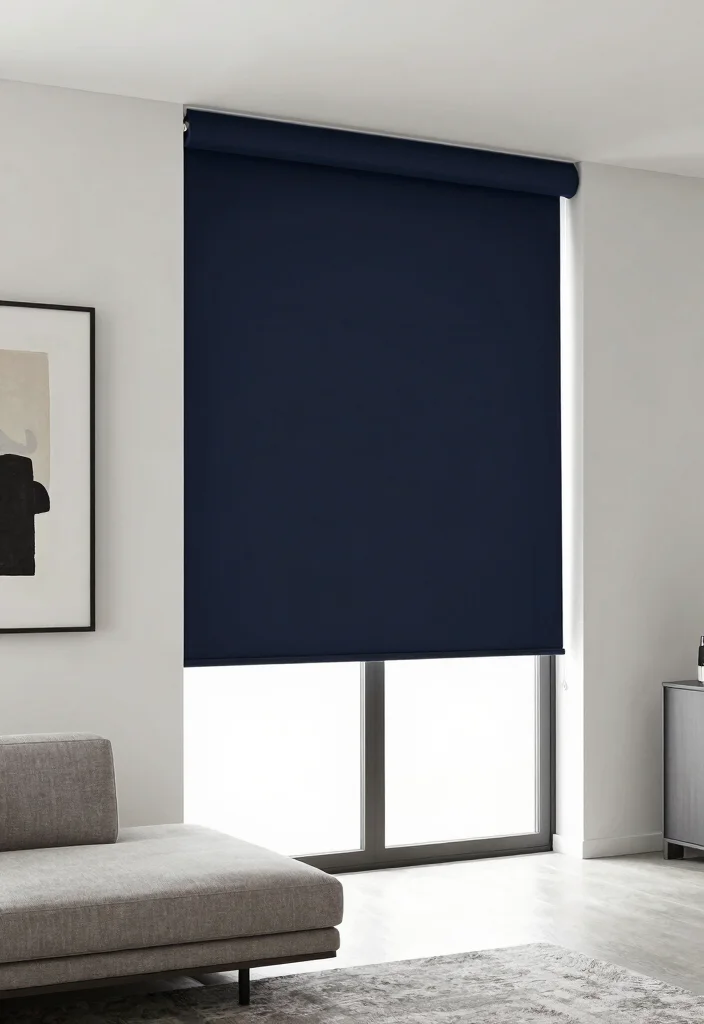 10 Sliding Back Door Curtain Ideas That Feel Light and Functional 10. Minimalist Roller Shades 0