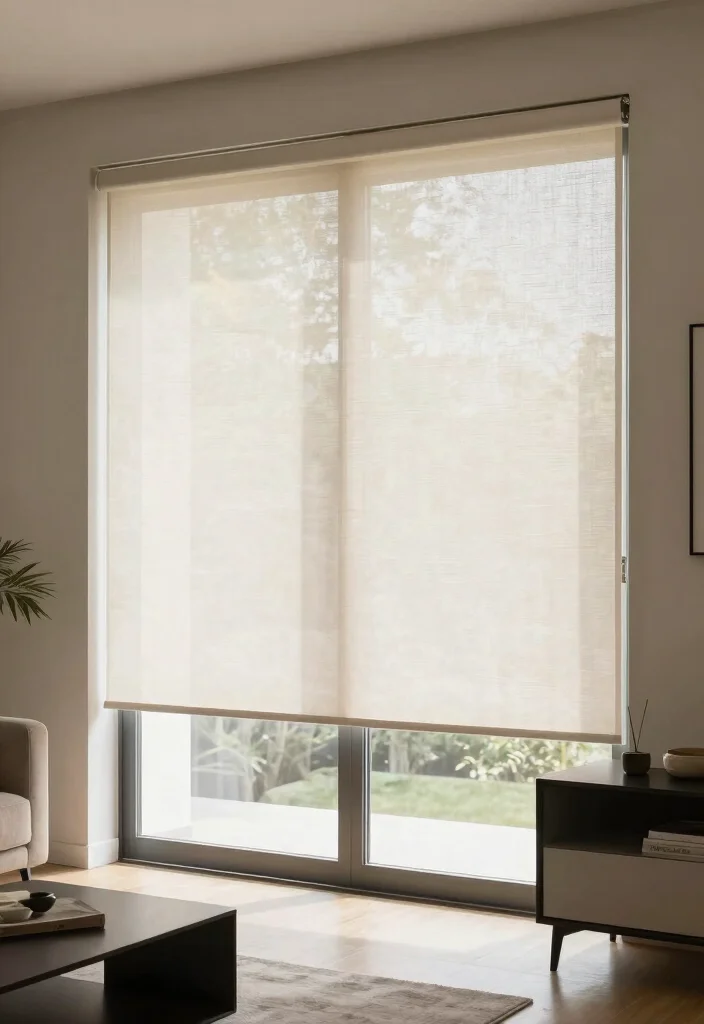 10 Sliding Back Door Curtain Ideas That Feel Light and Functional 8. Light filtering Cellular Shades 0