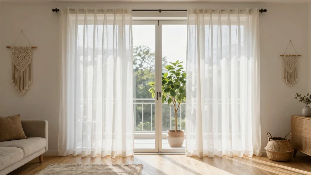 10 Sliding Back Door Curtain Ideas That Feel Light and Functional
