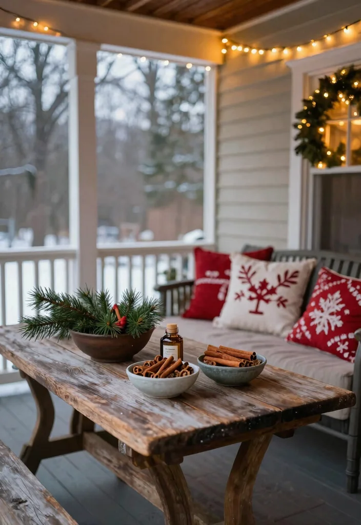 10 Small Front Porch Christmas Decor Ideas That Feel Magical 10. Scented Accents 0