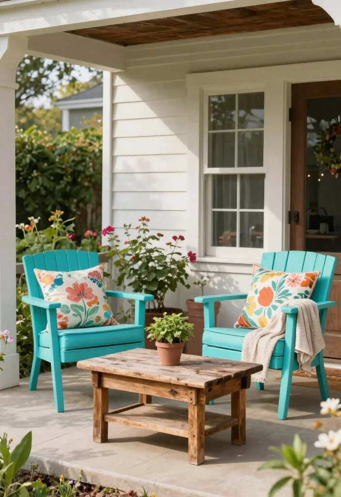 10 Small Front Porch Decorating Ideas with Big Visual Impact 2. Cozy Sitting Areas 0