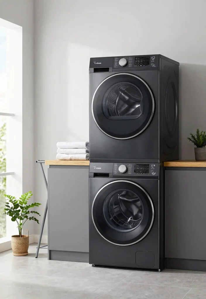 10 Stacked Laundry Room Ideas Small Spaces Friendly 2. Stylish Stacking Options 0