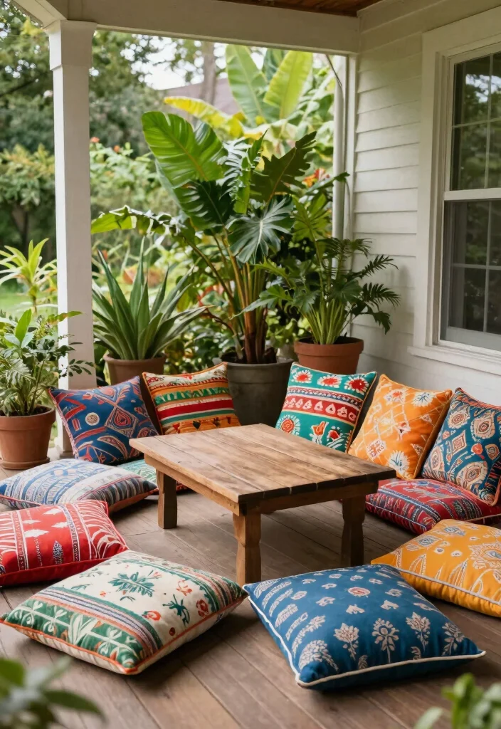 10 Tiny Front Porch Ideas That Still Feel Cozy 1 10 Tiny Front Porch Ideas That Still Feel Cozy 1. Cozy Nook with Floor Cushions 0