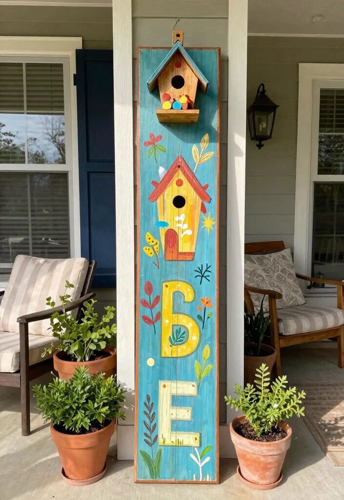 10 Tiny Front Porch Ideas That Still Feel Cozy 60 10 Tiny Front Porch Ideas That Still Feel Cozy 10. Personal Touches with Artwork 0