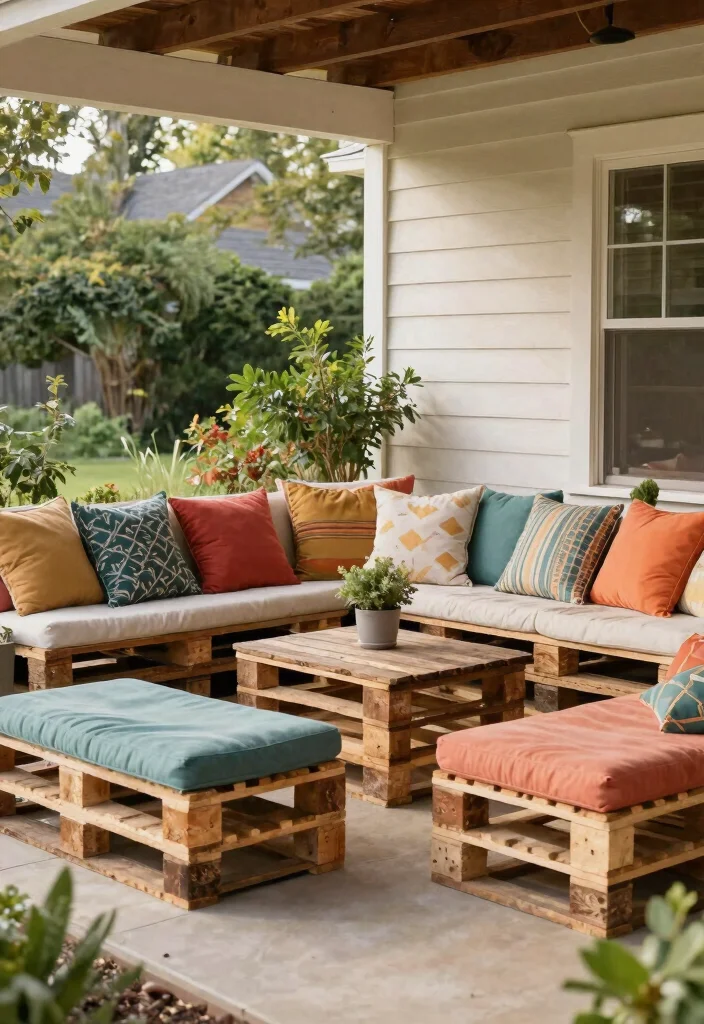 10 Tiny Front Porch Ideas That Still Feel Cozy 25 10 Tiny Front Porch Ideas That Still Feel Cozy 5. Rustic Pallet Seating 0