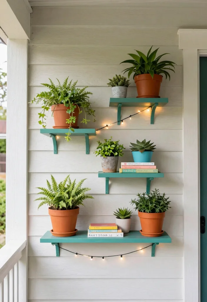 10 Tiny Front Porch Ideas That Still Feel Cozy 37 10 Tiny Front Porch Ideas That Still Feel Cozy 7. Wall Mounted Shelves for Decor 0