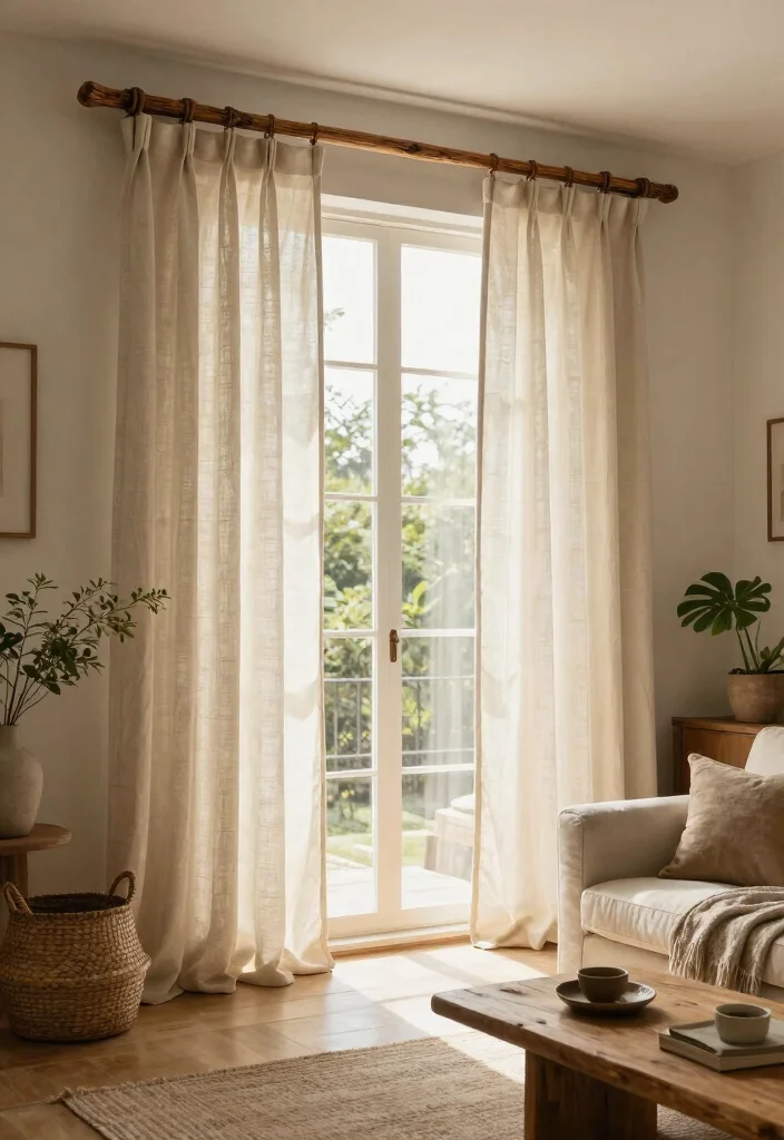 10 Unique Curtain Ideas That Make Windows Feel Custom 1. Reclaimed Wood Curtain Rods 0