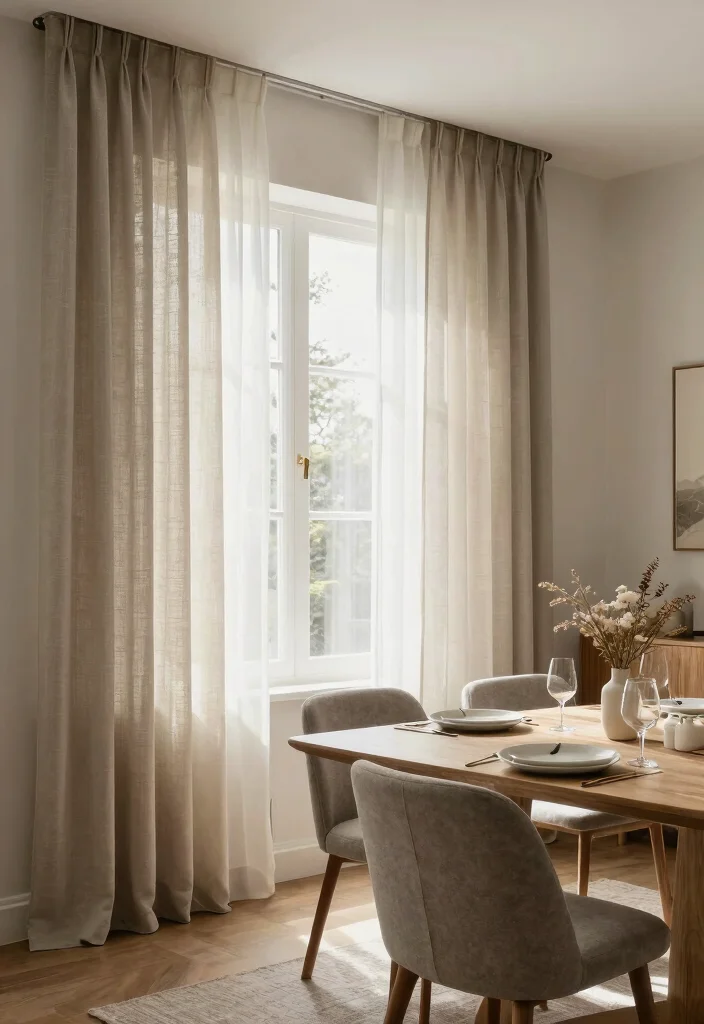 10 Unique Curtain Ideas That Make Windows Feel Custom 8. Layered Textured Drapes 0