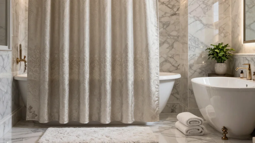 12 Bathroom Shower Curtain Ideas with Hotel Inspired Vibes