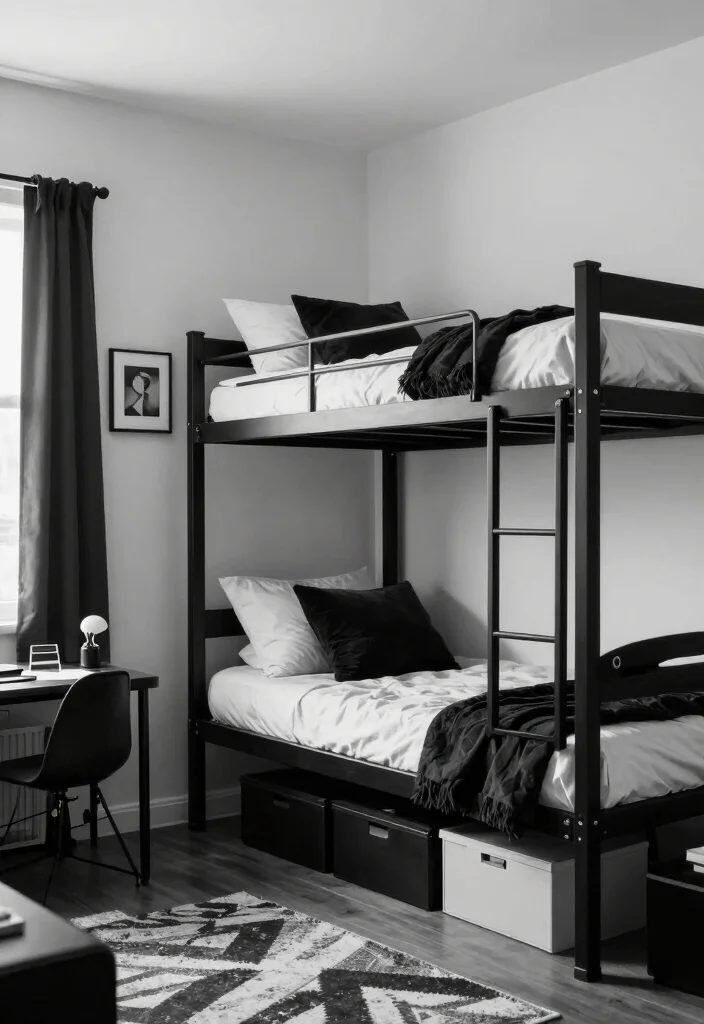 12 Black and White Dorm Room Ideas with Modern Contrast Conclusion 0