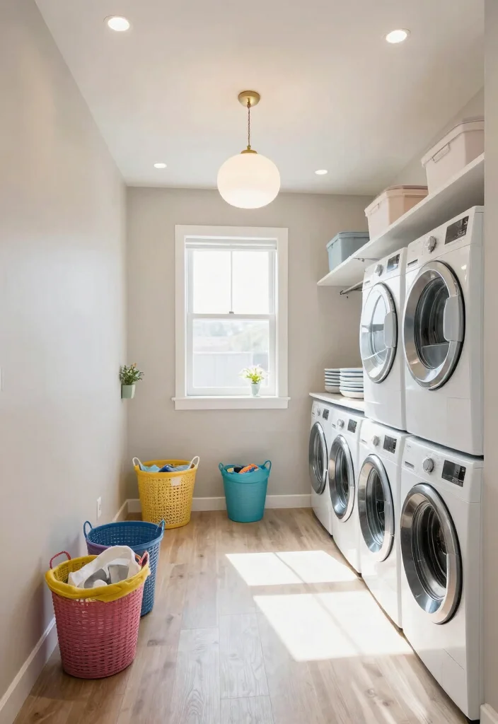 12 Closet Laundry Room Ideas for Compact Living 7. Bright Lighting for a Welcoming Atmosphere 0