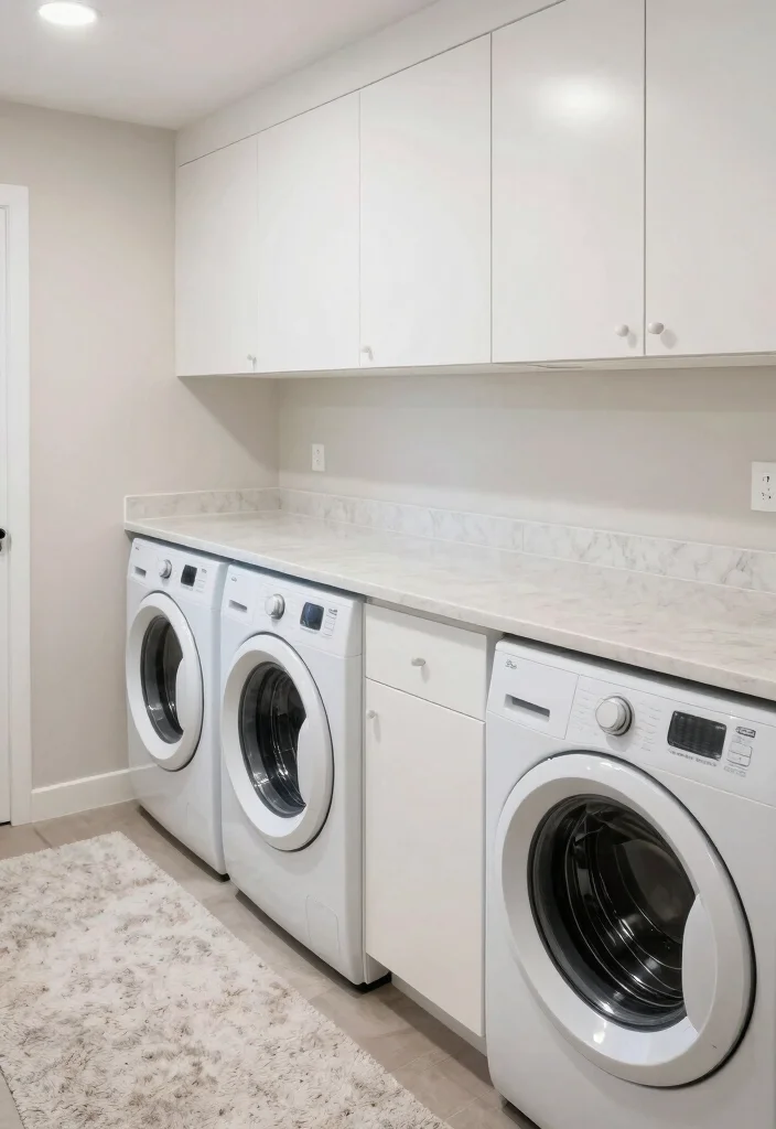 12 Closet Laundry Room Ideas for Compact Living 9. Easy to Clean Surfaces 0
