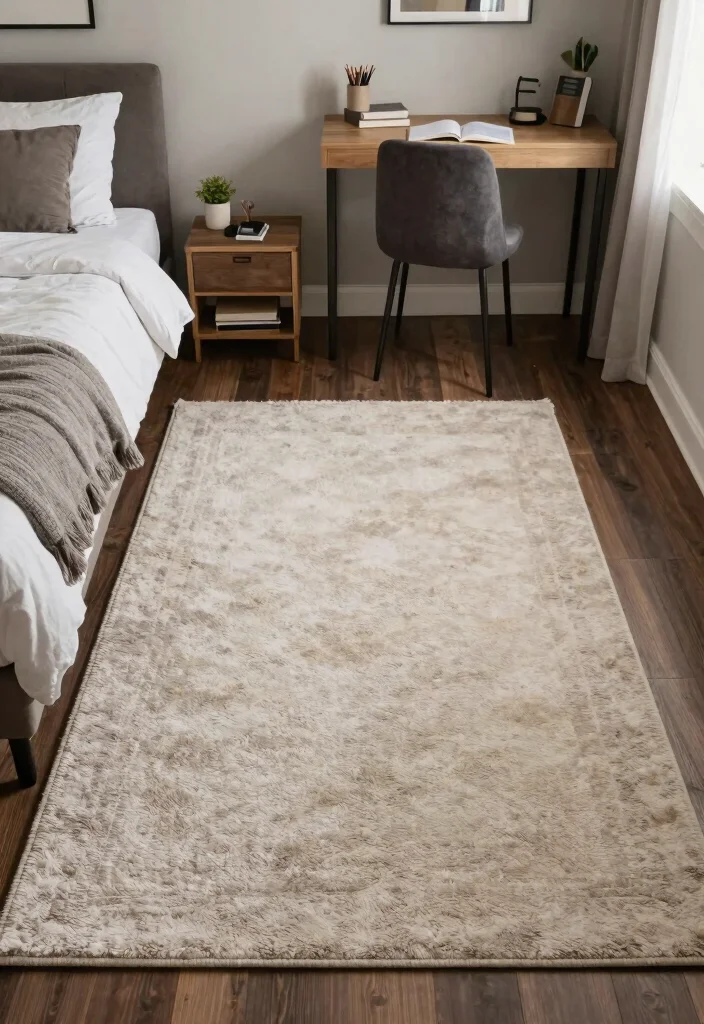 12 College Dorm Room Ideas for Guys That Feel Put Together 50 12 College Dorm Room Ideas for Guys That Feel Put Together 10. Rug for Comfort 0