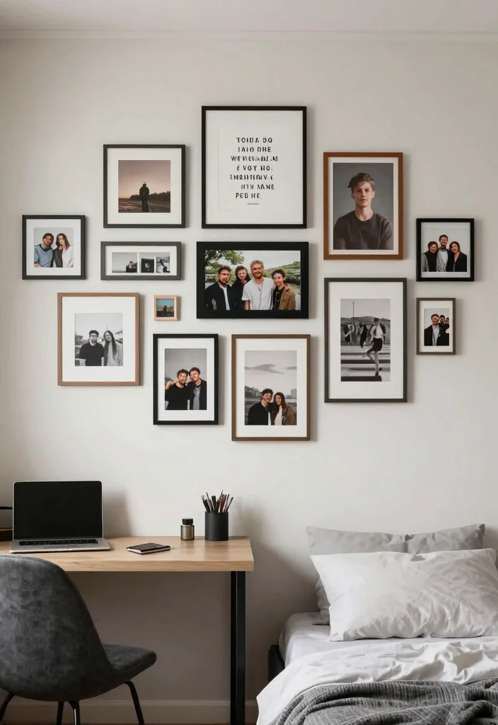 12 College Dorm Room Ideas for Guys That Feel Put Together 35 12 College Dorm Room Ideas for Guys That Feel Put Together 5. Personalized Wall Art 0