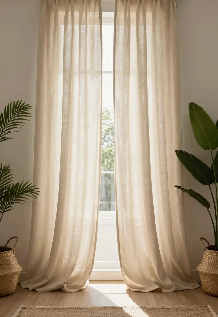 12 Curtain Hanging Ideas to Add Height and Visual Impact 4. Floor Length Curtains 0