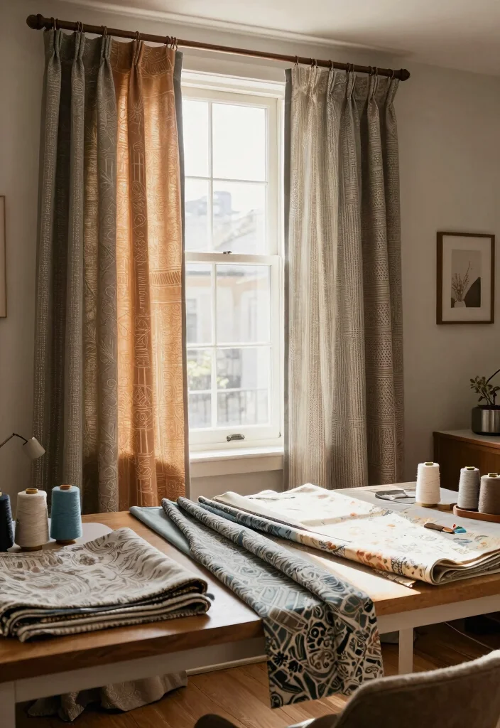 12 Door Curtain Ideas for Privacy Without Blocking Natural Light 12. Custom DIY Curtains for Personal Touch 0