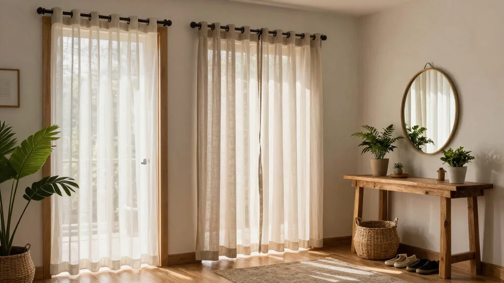12 Door Curtain Ideas for Privacy Without Blocking Natural Light