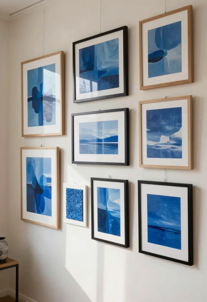 12 Dorm Room Ideas Blue for a Calm Cool Look 5. Wall Art with Blue Accents 0