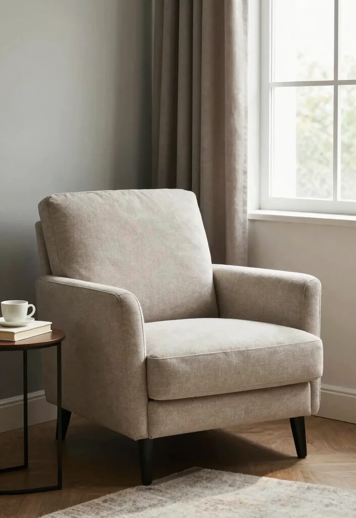 12 Dorm Room Ideas for Guys with Clean Simple Style 12. A Stylish Accent Chair 0