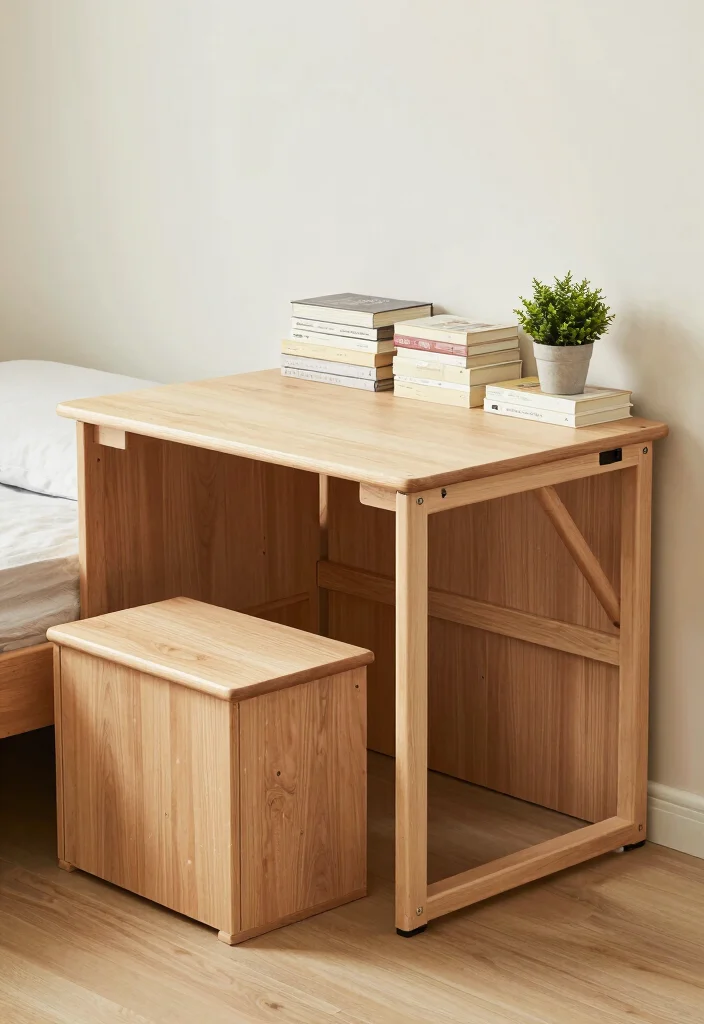 12 Dorm Room Ideas for Guys with Clean Simple Style 6. Compact Furniture Choices 0