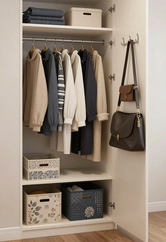 12 Dorm Room Ideas for Guys with Clean Simple Style 7. Organized Closet Systems 0