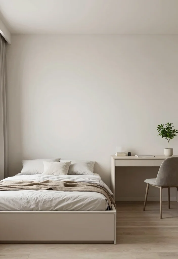 12 Dorm Room Ideas with Lofted Beds for More Floor Space 6. Embrace Minimalism 0