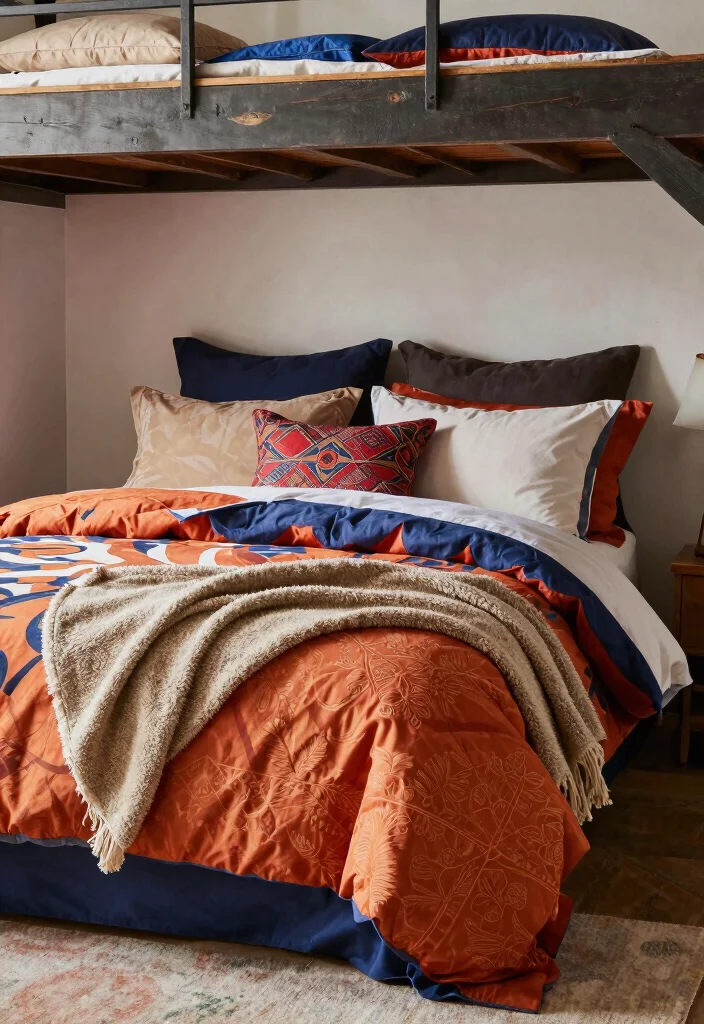 12 Dorm Room Ideas with Lofted Beds for More Floor Space 8. Personalize Your Bedding 0