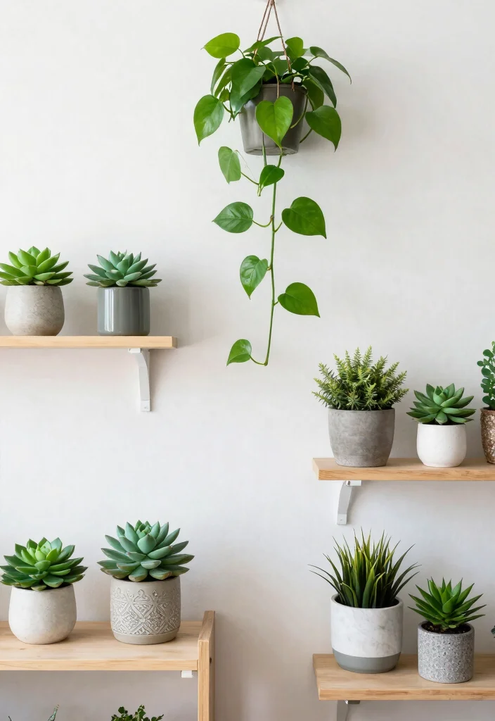 12 Dorm Room Ideas with Lofted Beds for More Floor Space 9. Go Green with Plants 0